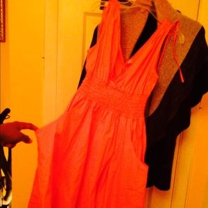 Pink flare dress from h&m