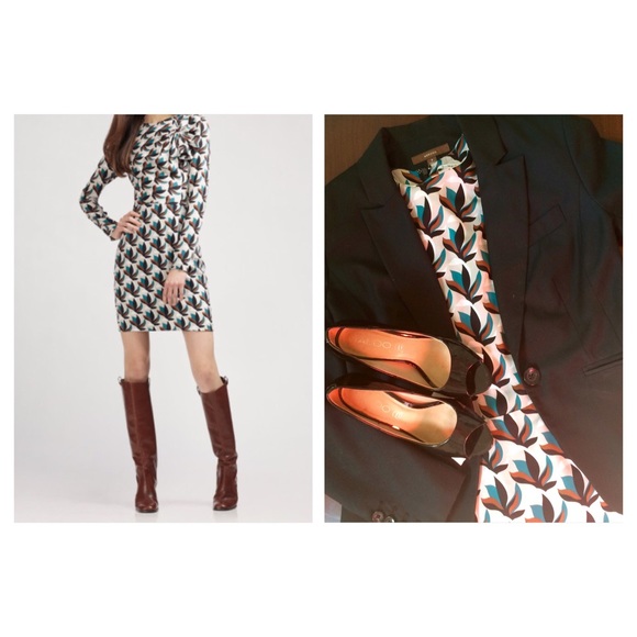 Diane VonFurstenburg Anneli Printed Silk Dress