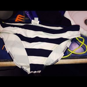 Blue and white stripped  Bikkin bottoms