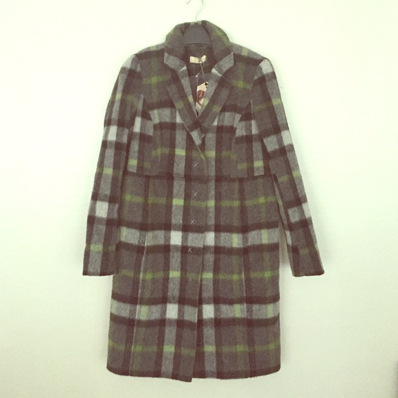 NEW plaid coat - Picture 1 of 4