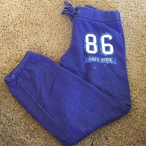 Purple vs pink sweatpants