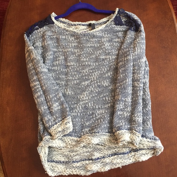 Jessica Simpson Sweater w/ Lace Cut Outs