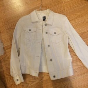 GAP White denim jacket