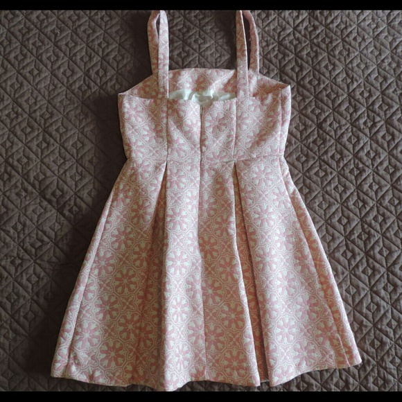 F21 coral and white dress - Picture 3 of 4