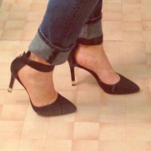 Calvin Klein ankle strap heel