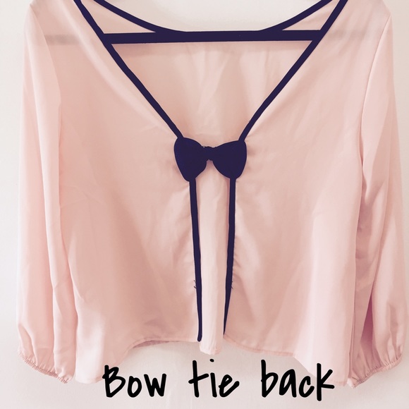 Bow tie open back