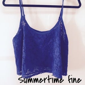 SALEEEEE.   Lace crop top