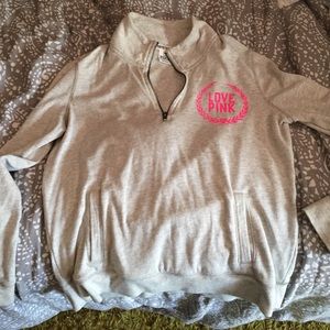 1/4 zip Love Pink jacket!