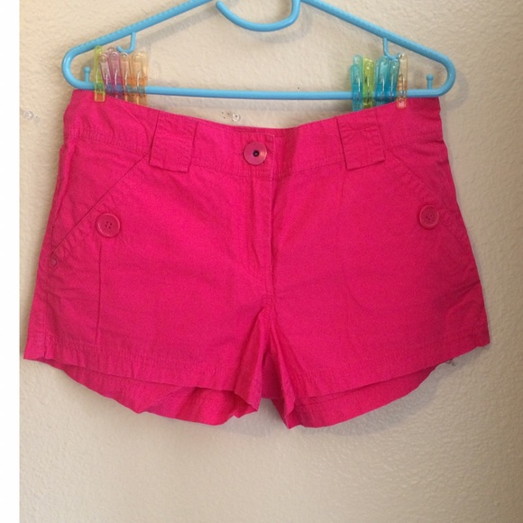 Hot pink shorts