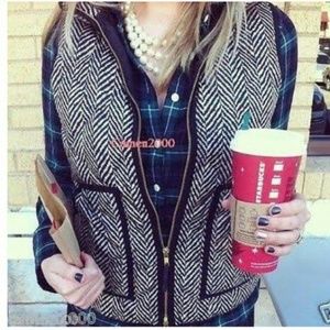 Herringbone Vest J crew