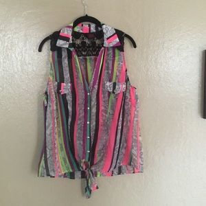 Bebe neon top