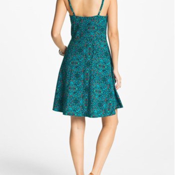 Nordstrom Fire Cami Turquoise Skater Dress - Picture 2 of 3