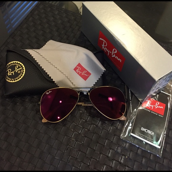 Ray•Ban bronzed aviator sunglasses - Picture 3 of 4