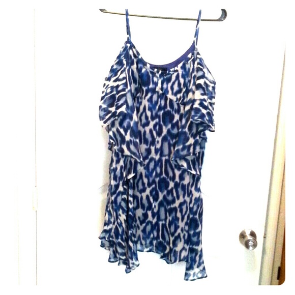 Jessica Simpson Animal print blue/dress