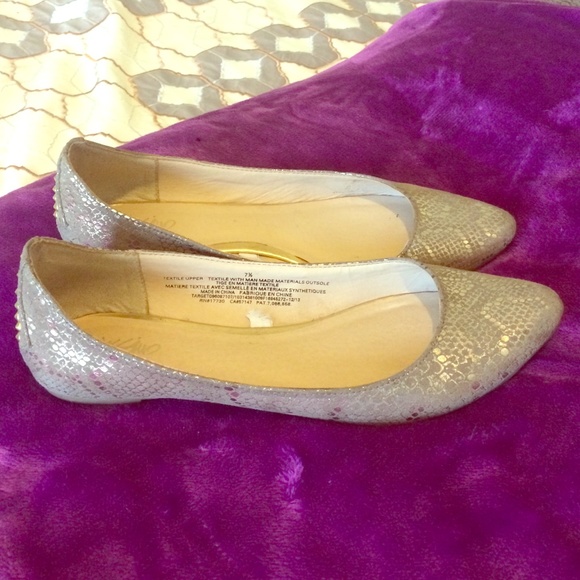 Gold Mossimo Snake Flats