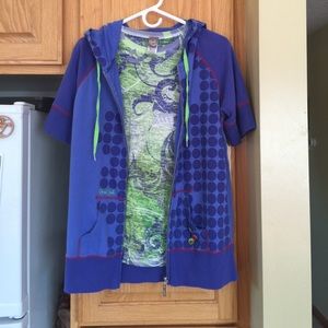 2 Piece CRUEL GIRL Tee & Short Sleeve Sweatshirt