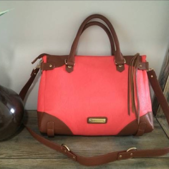 Steve Madden Watermelon and Taupe Purse
