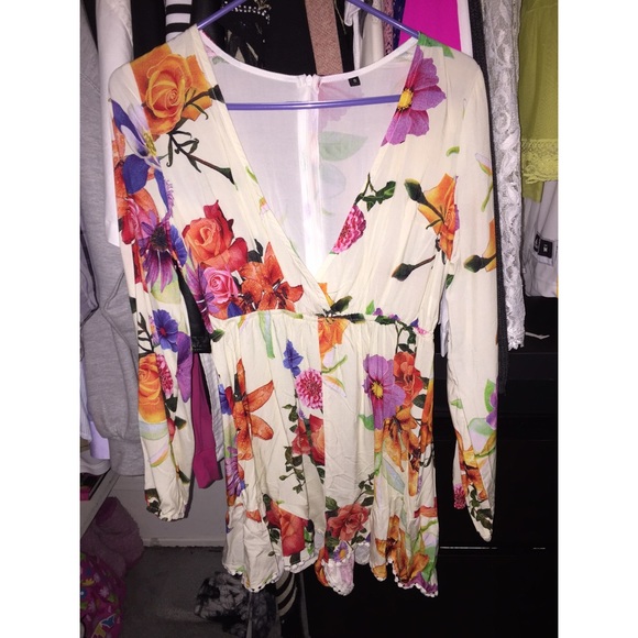 NWOT floral jumpsuit