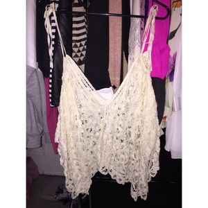 Free People crochet overlay