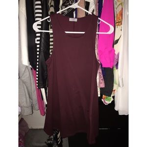 NWOT maroon dress