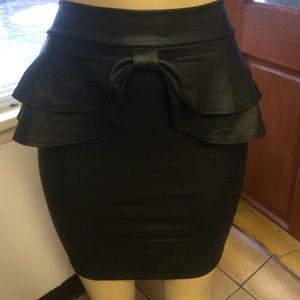 BOGO ITEM Faux leather peplum skirt! BOGO ITEM Faux leather peplum skirt!