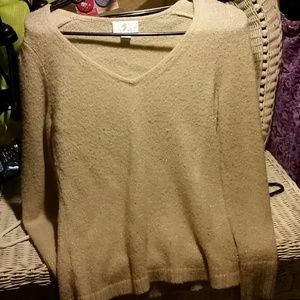 Beige and gold sweater