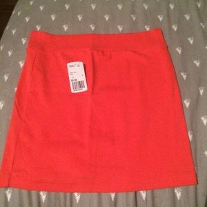 NWT Forever 21 coral stretchy mini skirt