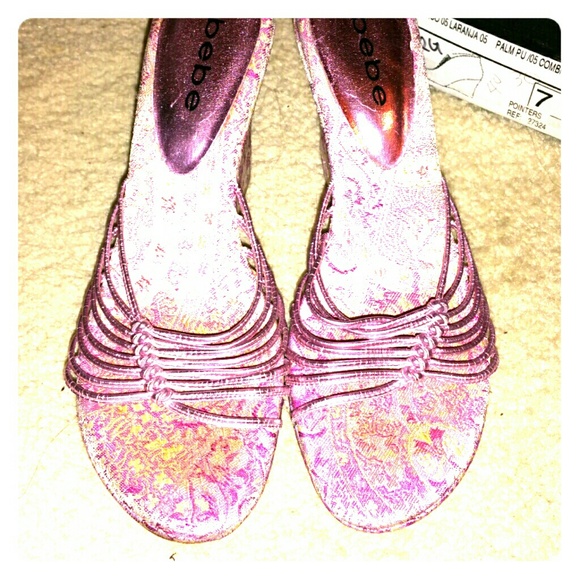 Bebe pink shoes