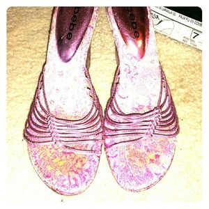 Bebe pink shoes