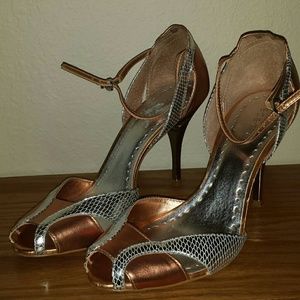 Copper / Silver Bcbg heels