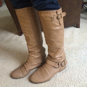 FALL tan high boots