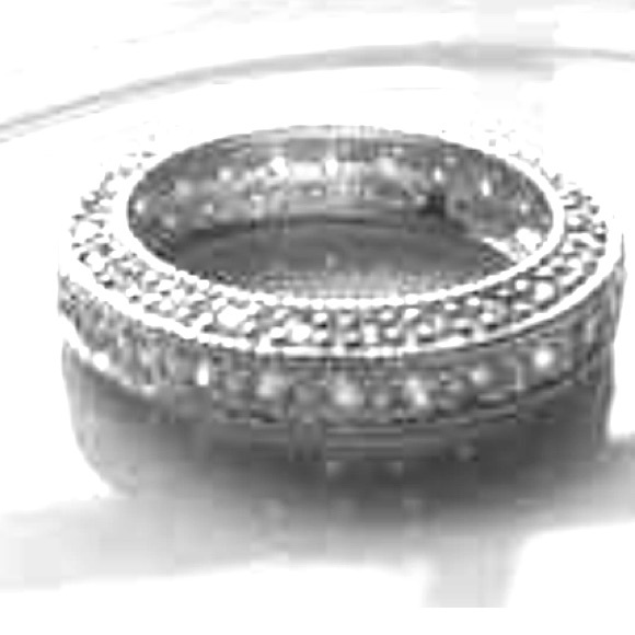Vintage Sterling Silver Eternity Band