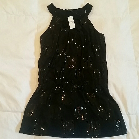 White House Black Market sleeveless sequin shirt