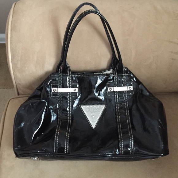 guess patent leather bag
