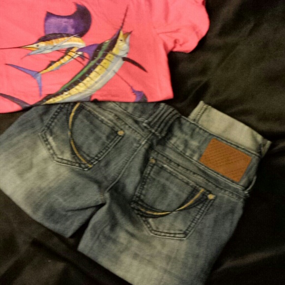 Almost Famous distressed cuffed capri - make offer
