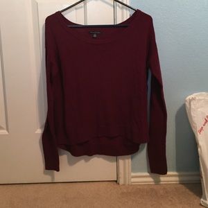 Red knitted sweater!