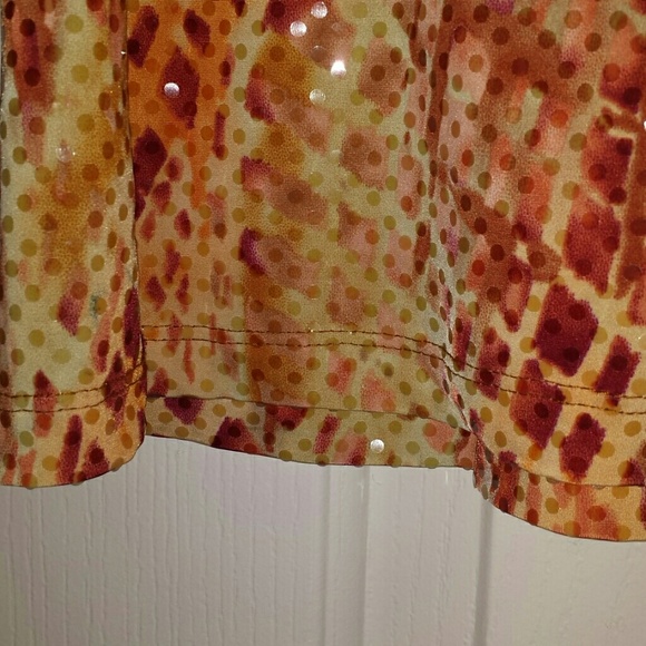 Shiny orange skirt - Picture 4 of 4