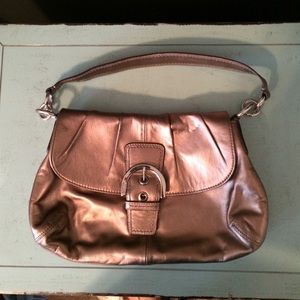 Coach bronze purse! Real deal!!!