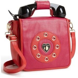 Betsey Johnson Rotary Phone Crossbody Bag