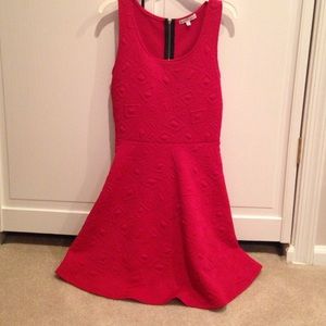 Geometric pattern skater dress