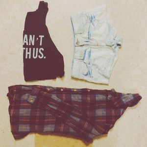 Light Wash Daisy Lace Shorts