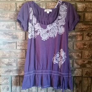 Purple tunic top