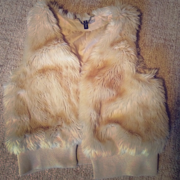 Faux fur H&M vest