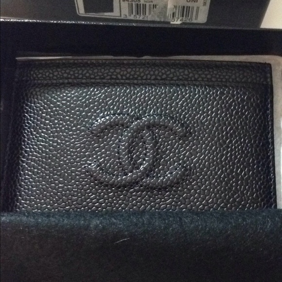 CHANEL Bags - SOLD Chanel Black Cavier Card Case CHANEL Bags - SOLD Chanel Black Cavier Card Case