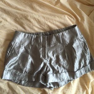 Express silver shorts