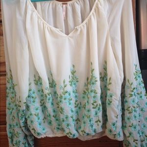 Free people floral blouse
