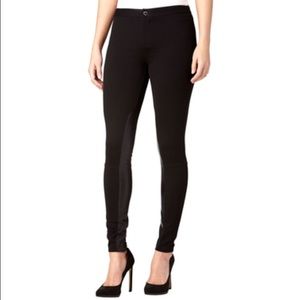 Michael Kors Faux Leather Panel Seamed Pants