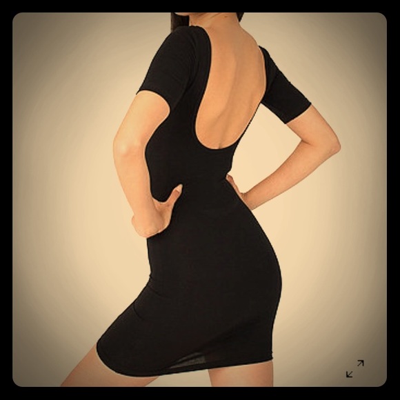 Plain black American Apparel dress