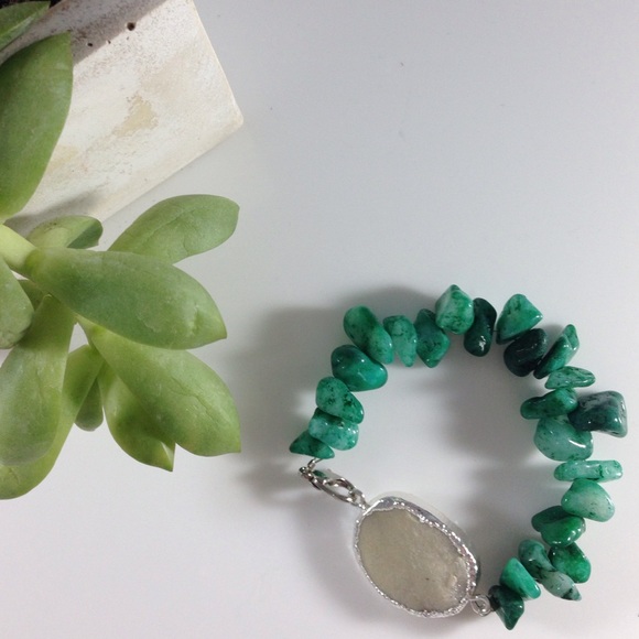 KatDJewelry Jewelry - NEW Apetite sterling Druzy bracelet