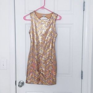 Charlotte Russe  Homecoming/ party chevron dress!!